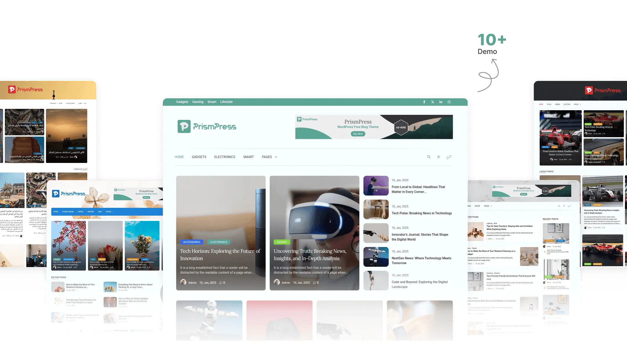 PrismPress – Modern WordPress Blog Magazine Theme